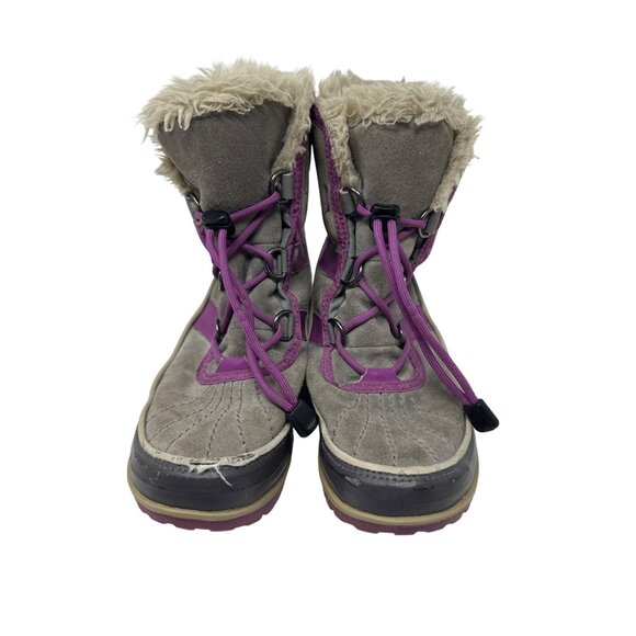 Sorel Girls Waterproof Insulated Faux Fur Lining Durable Winter Boots Size 4 - Picture 7 of 16